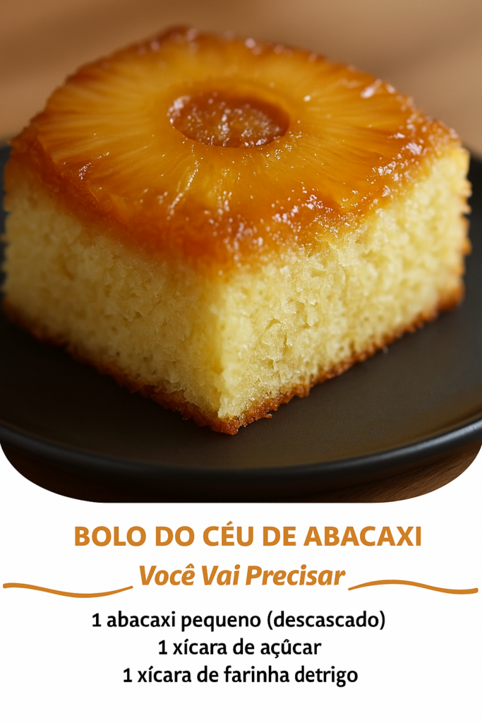 Bolo do Céu de Abacaxi