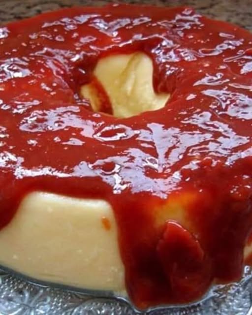 Pudim de queijo com goiabada que vai surpreender você!